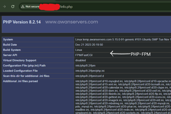 PHP Info - www.awanservers.com