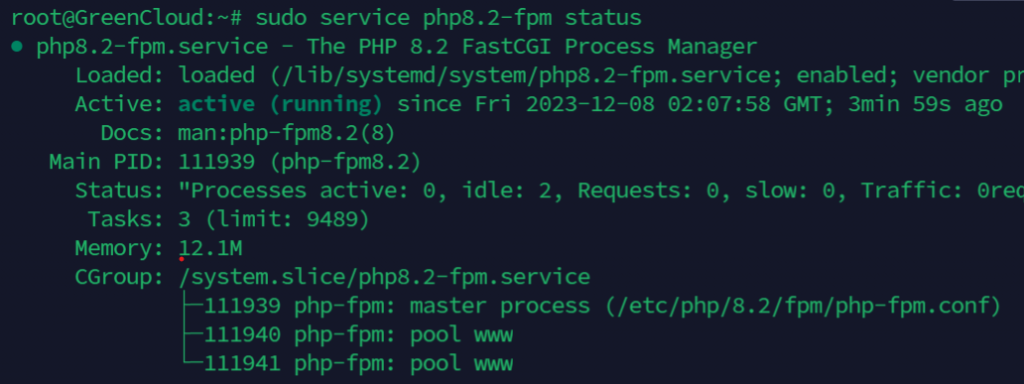 PHP-FPM Status - www.awanservers.com