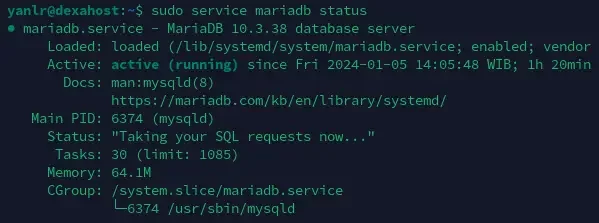 Mariadb Status