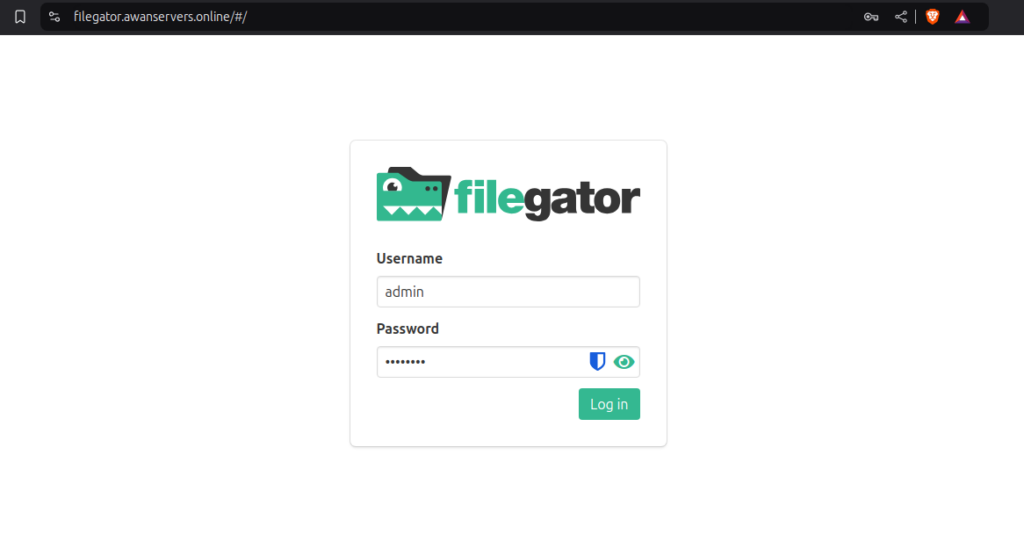 Web UI FileGator