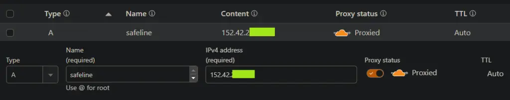 Pointing Domain untuk Web Console